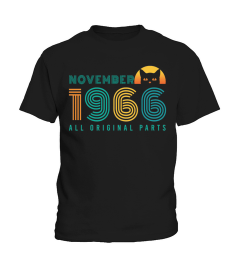 1966 November Vintage Cat Kids T-Shirt