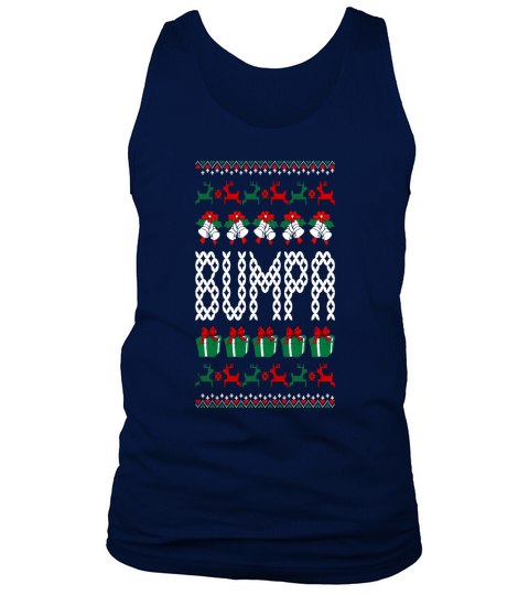 Bumpa Ugly Christmas Sweater Xmas - Womens Bamboo Performance Tank by ALL Sport Tank Top Unisex