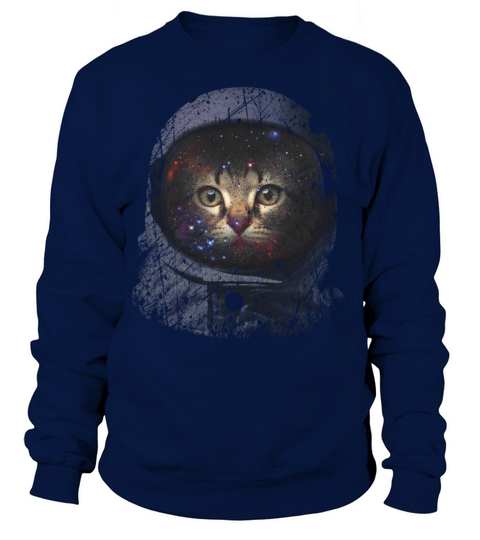 Grunge Astronaut Cat Women's Sweatshirt