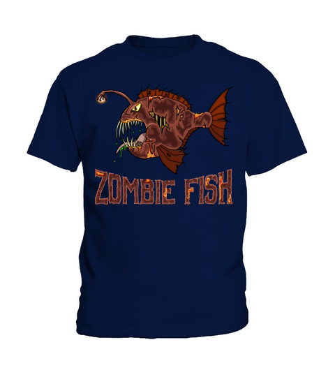 Halloween Fish Shirt - Zombie Frogfish Kids T-Shirt