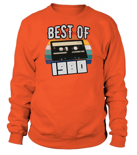 40th birthday Gift Best of Vintage 1980 Retro Men's Sweatshirt