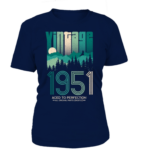 Vintage 1951 Birthday Born in 51 Retro T-Shirt Woman