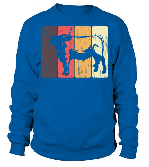 Vintage Highland Cattle Cattles Cow Farm Farmer Men's Sweatshirt