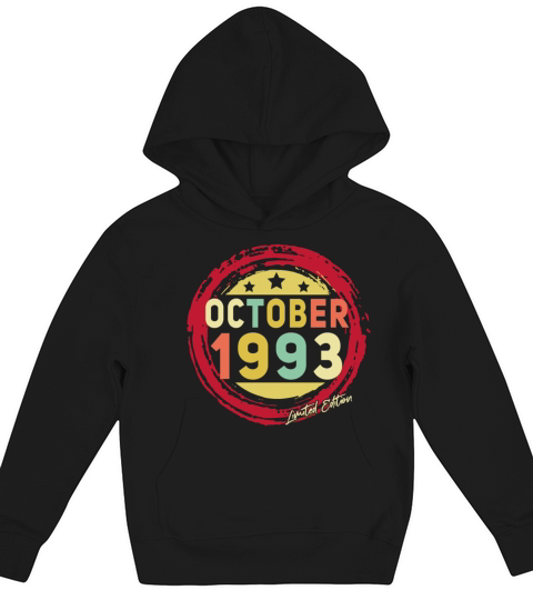 Vintage October 1993 Limited Kids Hoodie