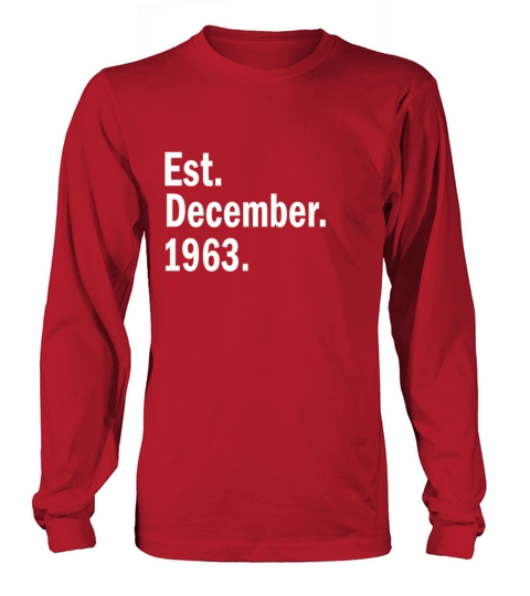 Est December 1963 Men's Long Sleeve