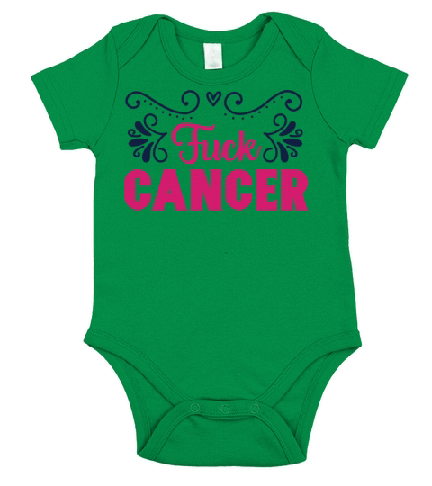 Fuck Cancer Short Sleeve Baby One-Piece