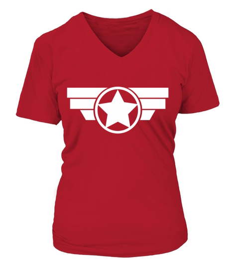 Captain America Star Women's V-Neck T-shirt