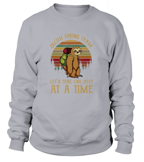 Sloth Hiking Team Retro Sloth Sloth Lazy Cute Slow Women's Sweatshirt