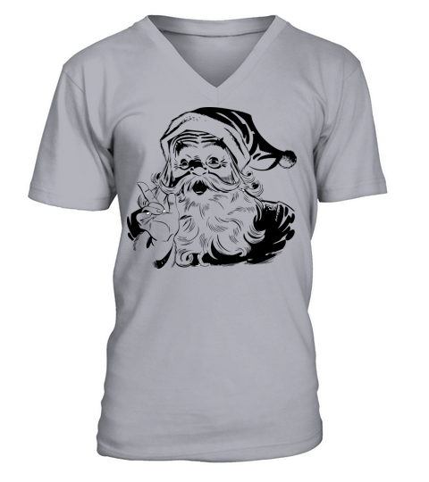 Santa Men's V-Neck T-shirt