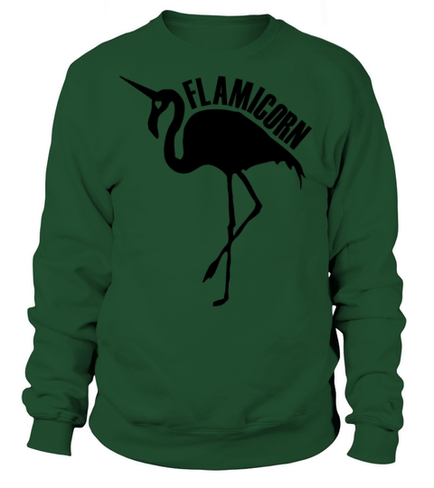 flamingo unicorn hybrid creature hybrids black Women's Sweatshirt