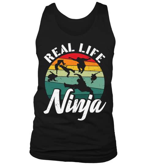 Parkour Real Life Ninja Gym Retro Vintage Tank Top Unisex