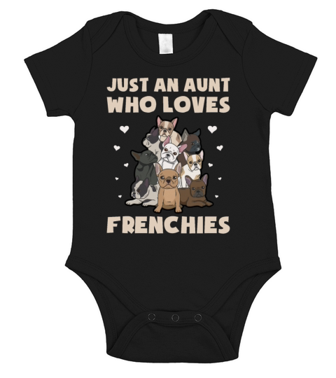 French Bulldog Design for your Frenchie Aunt Short Sleeve Baby One-Piece