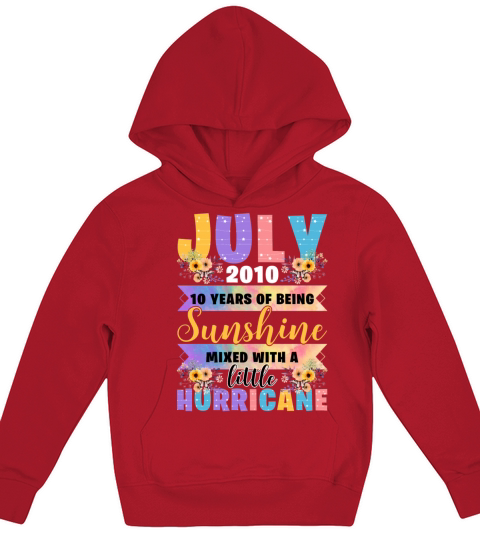 July 2010 10 Years Of Being Sunshine Kids Hoodie