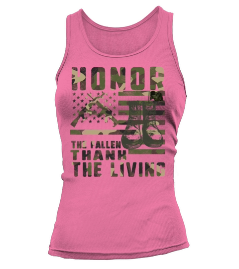 Honor The Fallen Thank The Living Memorial Day Women's Tank Top