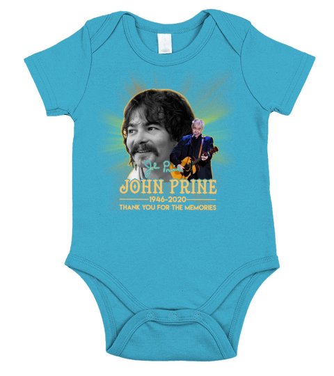 John Prine 1946 2020 thank you for the memories signature Short Sleeve Baby One-Piece