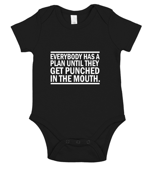 Everybody Has A Plan Til They Get Punched Short Sleeve Baby One-Piece