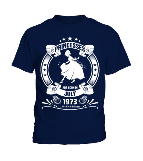 Princess are Born in July 1973 Kids T-Shirt