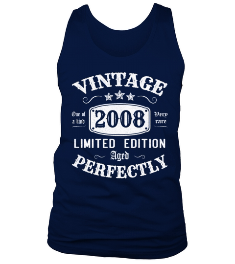 Vintage 2008 Limited Edition Aged Perfectly Tank Top Unisex