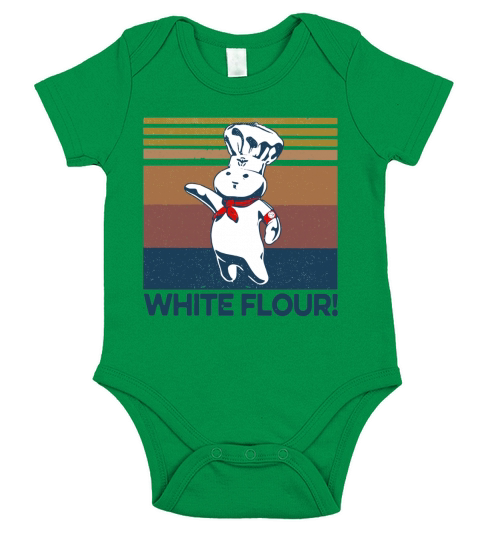 White Flour Chef Vintage Short Sleeve Baby One-Piece