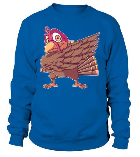 Thanksgiving Day Dabbing Turkey Boys Kids Men Turk Men's Sweatshirt