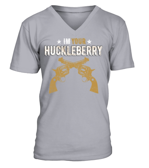 Im your huckleberry distressed wester movie quote Men's V-Neck T-shirt