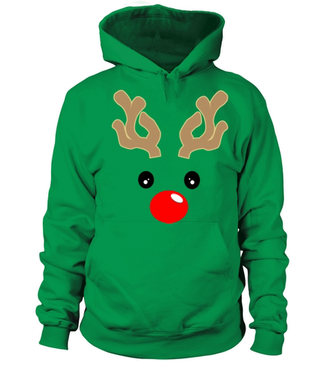 Merry Christmas Baby Boy Rudolph Reindeer Women's Hoodie