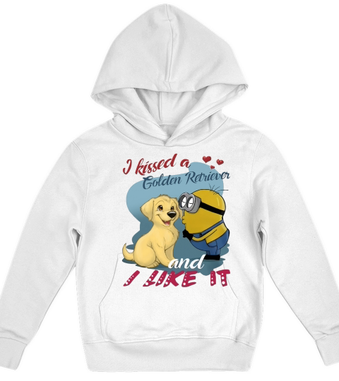 I Kiss A Golden Retriever And I Like It Kids Hoodie