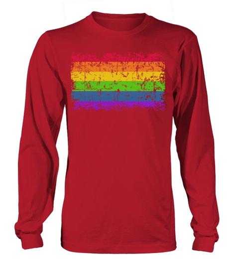 Rainbow Flag Vintage Women's Long Sleeve