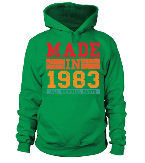 1983 Birthday Vintage Saying Men's Hoodie