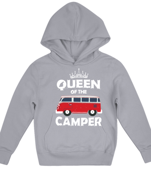 Queen Of The Camper product Gift Funny Camping Kids Hoodie