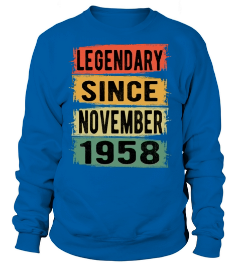 Birthday Gift November 1958 Women's Sweatshirt