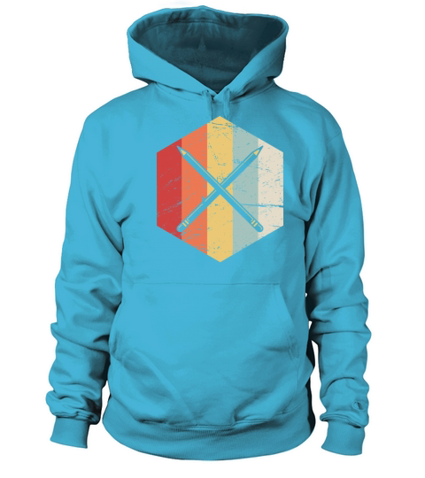 Retro Vintage English Teacher Pencils Icon Women's Hoodie