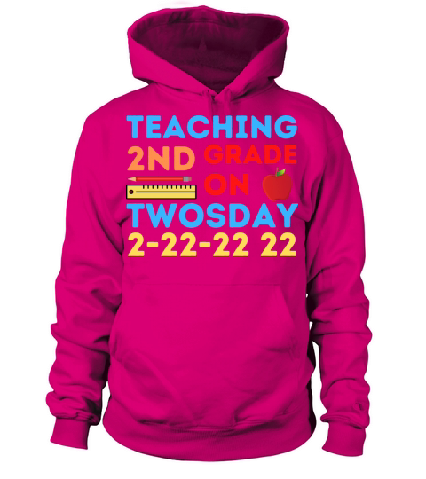 Teaching 2nd Grade On Twosday 2-22-22 22nd Women's Hoodie