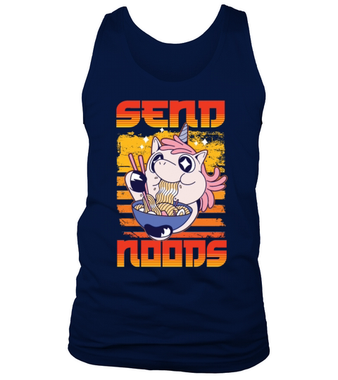 Send Noods Japanese Noodle Ramen Eater Unicorn Men's Tank Top