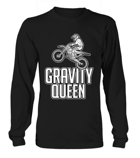 Gravity Queen Motobike Girl Woman T-Shirt Gift Women's Long Sleeve