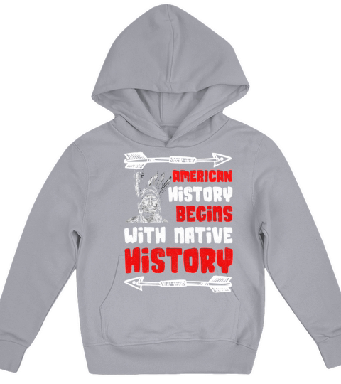 American History begins with native history Kids Hoodie