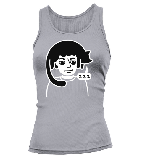 Hat Cat Nap Hair Guy Cool Funny T-shirt Women's Tank Top