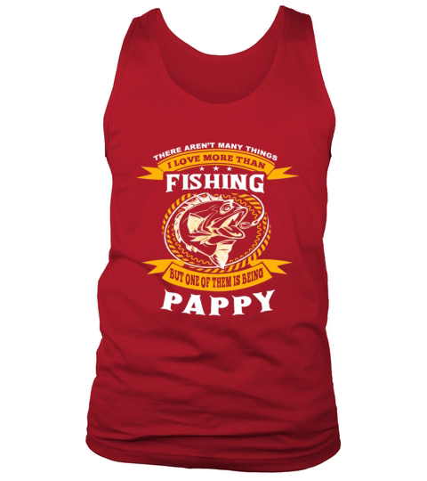 Family 365 FatherS Day Fishing Pappy Gift Grandpa Men's Tank Top