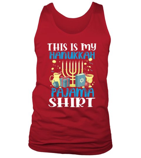 Funny Hanukkah Christmas This Is My Hanukkah Pajam Men's Tank Top
