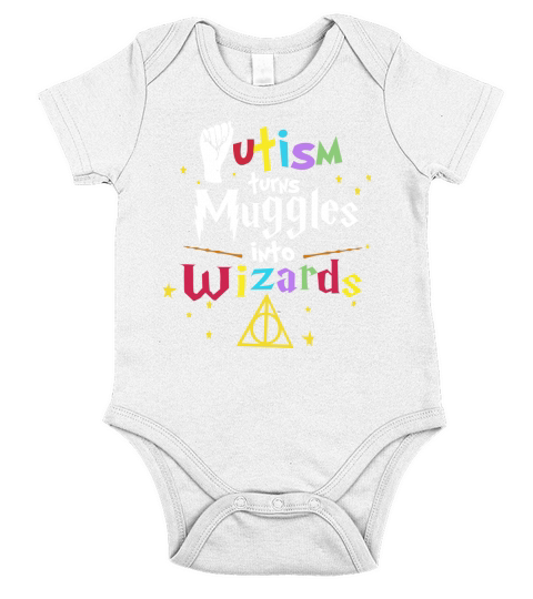 Autism Turns Muggle Into Wizard Short Sleeve Baby One-Piece