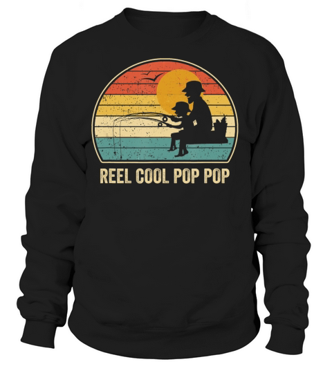 Men Reel Cool Pop Pop Vintage Fisherman Father s D Women's Sweatshirt
