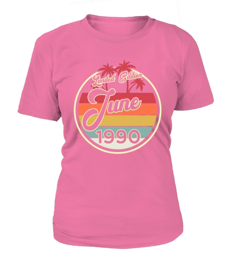Vintage 80s June 1990 30th Birthday Gift Idea Women's T-Shirt