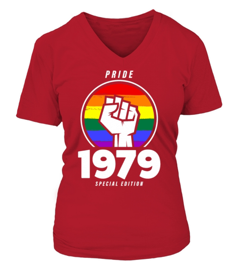 1979 Birthday Gay Pride LGBT Women's V-Neck T-shirt
