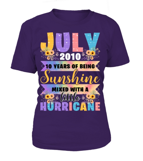 July 2010 10 Years Of Being Sunshine Women's T-Shirt