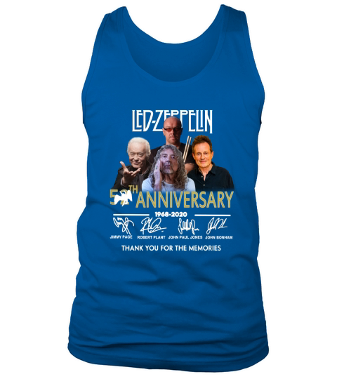 Led zeppelin 52th Anniversary 1968 2020 Thank You For The Memories Signatures shirt Tank Top Unisex