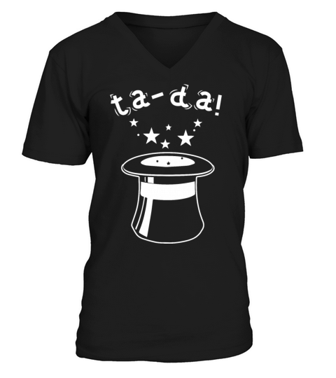 Magician Retro Magic Tricks Show Performer Men's V-Neck T-shirt