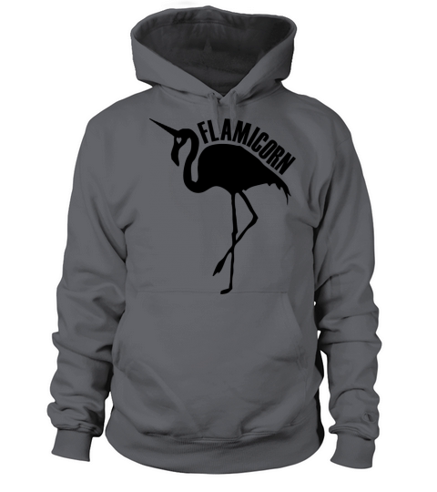 flamingo unicorn hybrid creature hybrids black Women's Hoodie