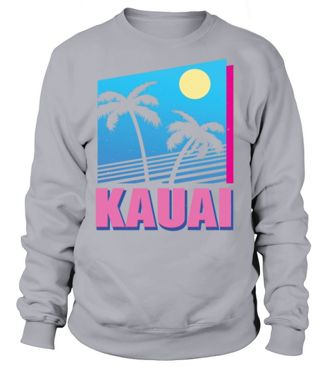 Vintage Tropical Kauai Hawaii Island Gift Women's Sweatshirt