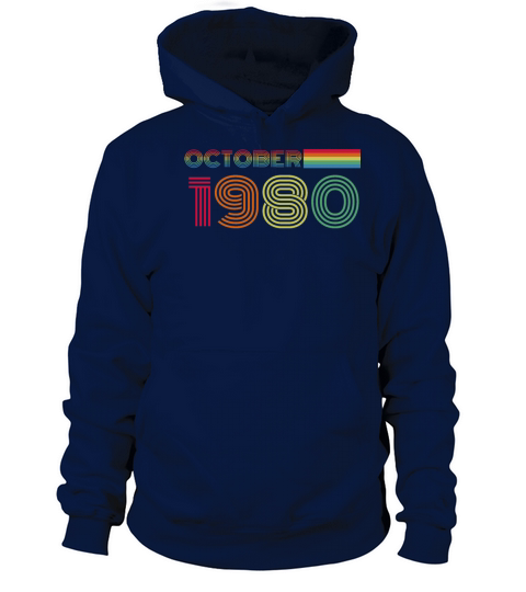 40th birthday men legendary October 1980 Men's Hoodie