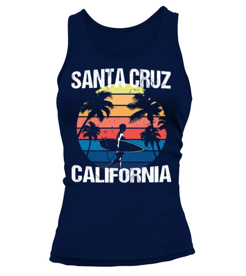 Santa Cruz California Surfing Beach Gift Idea Women's Tank Top